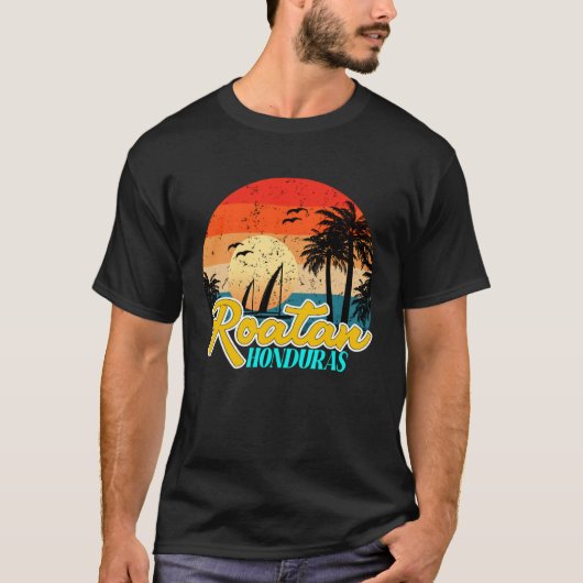 Roatan Honduras Souvenirs Caribische eilanden Roat T-shirt (Voorkant)