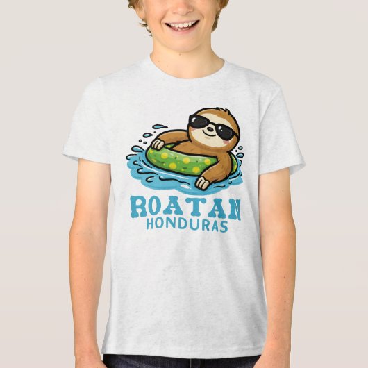 Roatan Honduras Tri-Blend Shirt (Voorkant)
