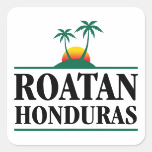 Roatan Honduras Vierkante Sticker