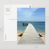 roatán houten pier briefkaart (Voorkant / Achterkant)