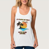 Roatan Island Caribbean Tropical Beach Honduras Tanktop (Voorkant)