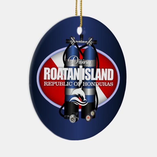 Roatan Island (ST) Keramisch Ornament (Rechts)