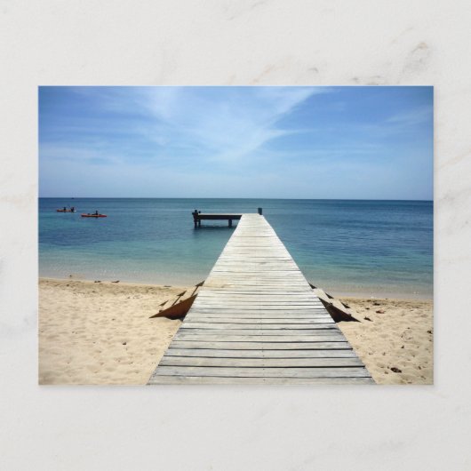 roatán pier briefkaart (Voorkant)