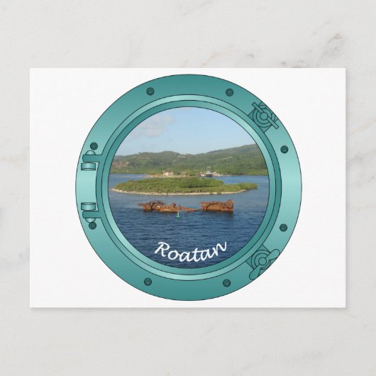 Roatan Porthole Briefkaart (Voorkant)
