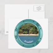 Roatan Porthole Briefkaart (Voorkant / Achterkant)