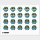 Roatan Porthole Ronde Sticker (Vel)