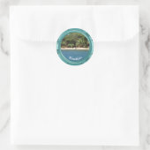 Roatan Porthole Ronde Sticker (Tas)