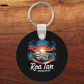 Roatan Sloth, Roatan Honduras Sloth, Roatan Sleutelhanger (Voorkant)
