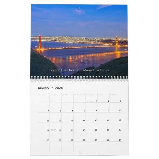 Rob Bohning Photography, 2014 California Calendar Kalender (Jan 2026)