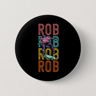 Rob Custom Skateboarding Hob Ronde Button 5,7 Cm