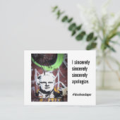 Rob Ford Crack Mayor "Ik ben oprecht oprecht" Briefkaart (Staand voorkant)