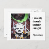 Rob Ford Crack Mayor "Ik ben oprecht oprecht" Briefkaart (Voorkant / Achterkant)