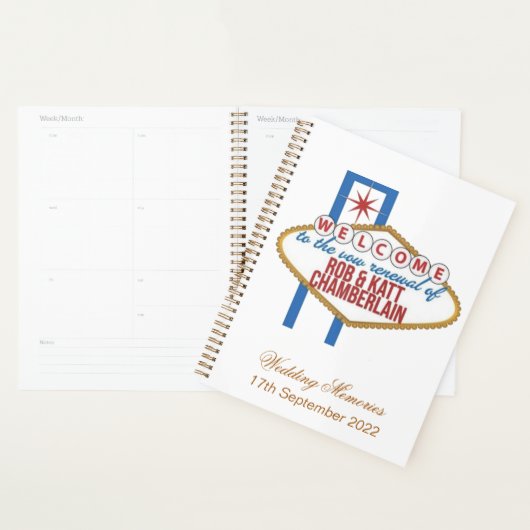 Rob & Kat Vow Renewal Album Option 1 Planner (Display)