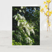 Rob met witte bloemen kaart (Gele Bloem)