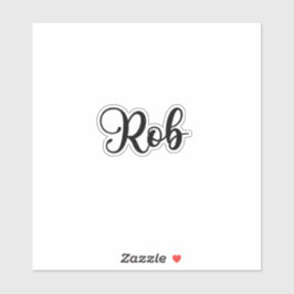 Rob Name - Handgeschreven kalligrafie Sticker