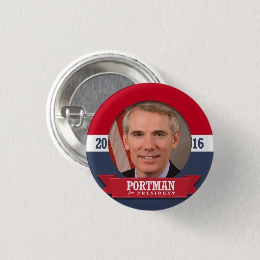 ROB PORTMAN 2016 RONDE BUTTON 3,2 CM (Voorkant /achterkant)