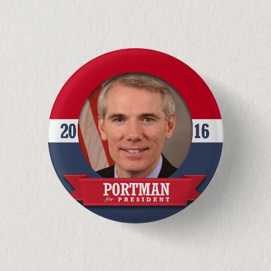 ROB PORTMAN 2016 RONDE BUTTON 3,2 CM (Voorkant)