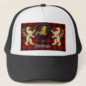 Rob Roy MacGregor Clan Badge & Tartan Trucker Pet (Voorkant)