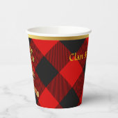 Rob Roy MacGregor Gepersonaliseerde Tartan Kerstmi Papieren Bekers (Links)