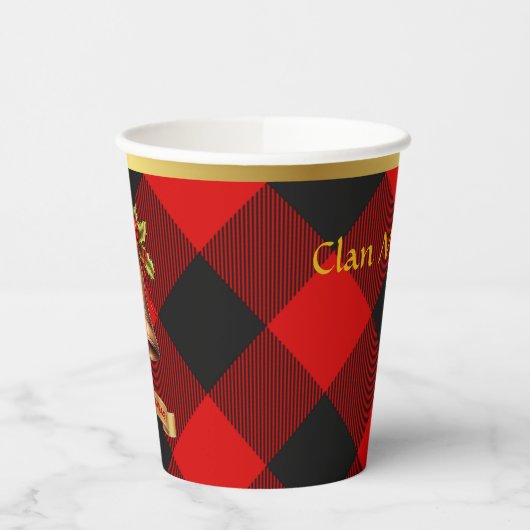 Rob Roy MacGregor Gepersonaliseerde Tartan Kerstmi Papieren Bekers (Links)