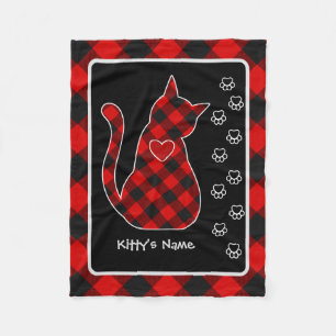 Rob Roy MacGregor Tartan Kat gepersonaliseerd Fleece Deken