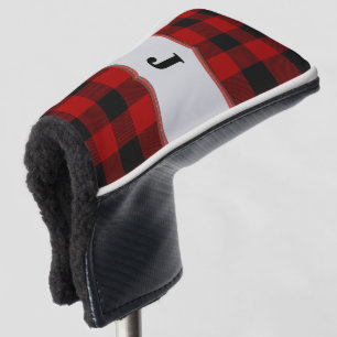 Rob Roy Tartan Red en Black Golf Club Putter Hoesj Golfheadcover