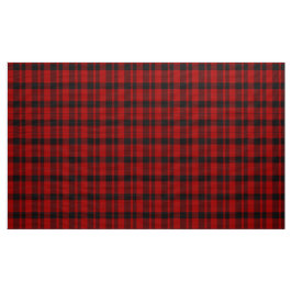 Rob Roy Tartan Rood en Zwart Plaid Fabric Stof