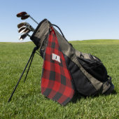 Rob Roy Tartan Rood & Zwart Golfhanddoek (Groen)