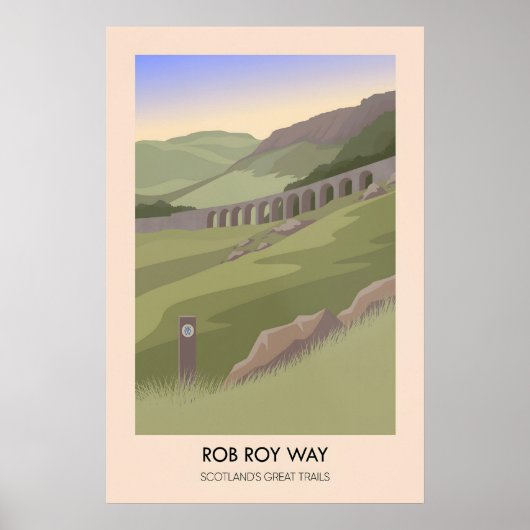 Rob Roy Way Scotlands Great Trails Poster (Voorkant)