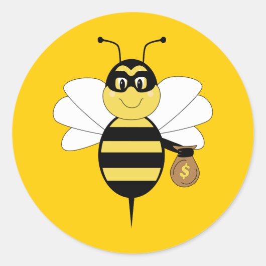 RobBee Bumble Bee Sticker (Voorkant)