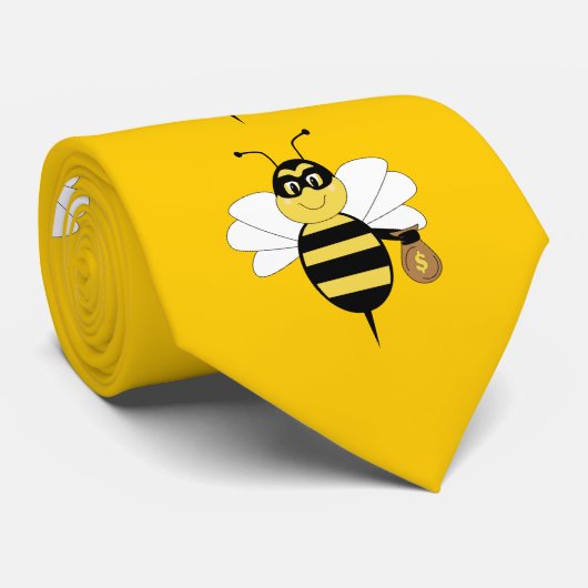 RobBee Bumble Bee Stropdas (Opgerold)