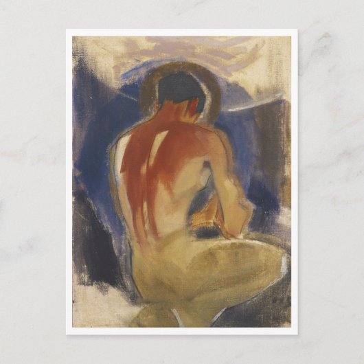 Robber aan de poort van het Paradijs, Helene Schje Briefkaart (Voorkant)