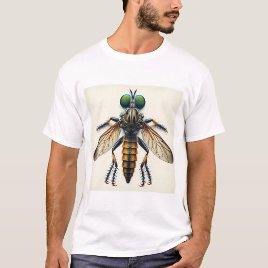 Robber Fly 050624IREF110 - Watercolor T-shirt (Voorkant)