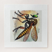 Robber Fly 131024IREF221 - Watercolor Legpuzzel (Horizontaal)