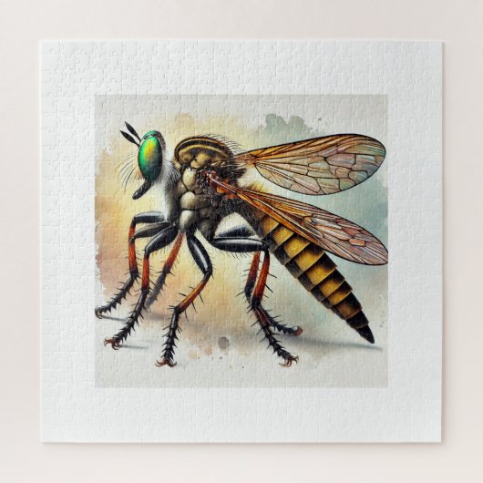 Robber Fly 131024IREF221 - Watercolor Legpuzzel (Verticaal)