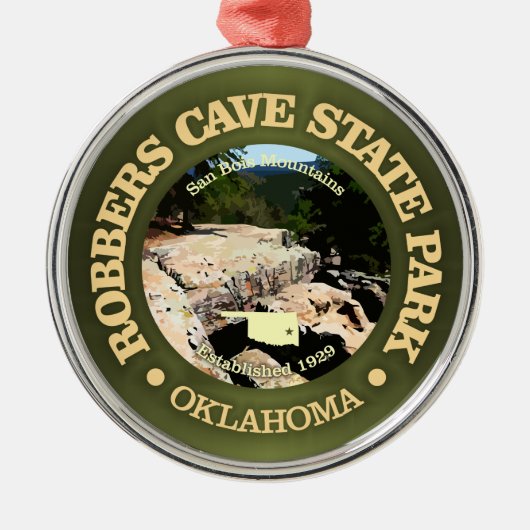 Robbers Cave SP Metalen Ornament (Voorkant)