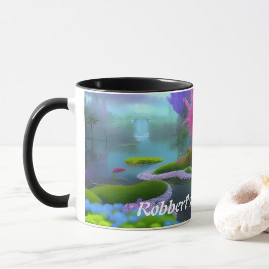 Robbert's Morning Tea Gepersonaliseerd  Mok (Met donut)