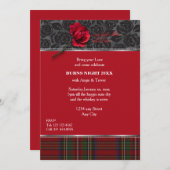 Robbie brandt rood, rode roos kaart (Voorkant / Achterkant)