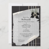 Robbie Burns Black Tartan Kaart (Voorkant)