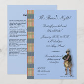 Robbie Burns Burns Nachtuitnodiging Kaart (Voorkant / Achterkant)