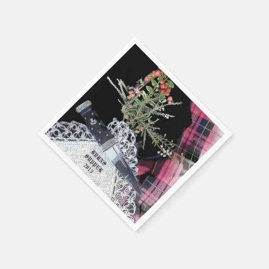 Robbie Burns casual dinerservetten Servetten (Hoek)