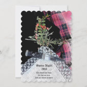 Robbie Burns Casual dineruitnodiging Kaart (Voorkant)