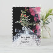 Robbie Burns Casual dineruitnodiging Kaart (Staand voorkant)