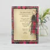 Robbie Burns Formele uitnodiging (Staand voorkant)