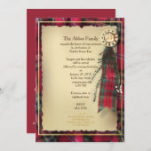 Robbie Burns Formele uitnodiging (Voorkant / Achterkant)