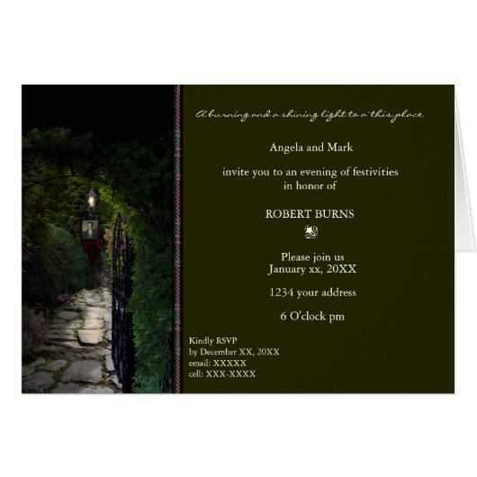 Robbie Burns Gate (Voorkant Horizontaal)