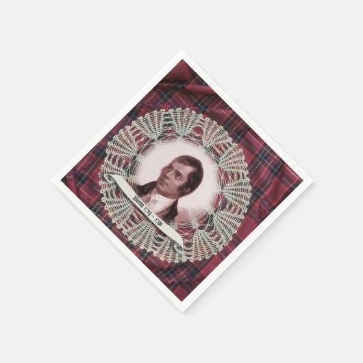 Robbie Burns Highland napkins Servet (Hoek)