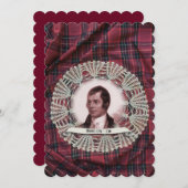 Robbie Burns Highland uitnodiging (Voorkant / Achterkant)