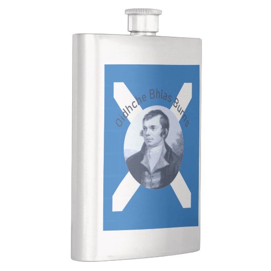 Robbie Burns - In Blue Oidhche Bhlas Burns Saltire Flacon (Rechts)