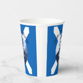 Robbie Burns - In Blue Oidhche Bhlas Burns Saltire Papieren Bekers (Rechts)